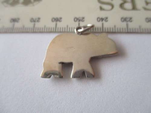 925 Sterling Silver `Elephant `  Pendant