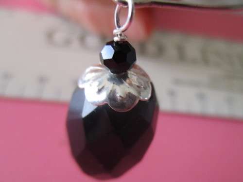 925 Sterling Silver and Black Onyx  Pendant