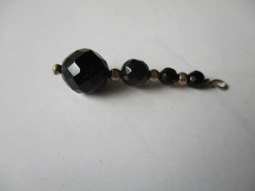Sterling Silver and Black Onyx Pendant