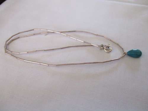 Sterling Silver and Turquise Necklace
