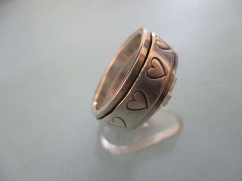 925 Sterling Silver Swivel Ring