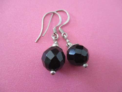 Sterling Silver Black Onyx Earrings