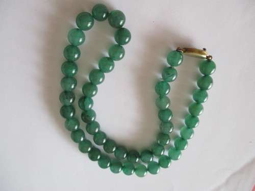 Silver and Avenurine Necklace