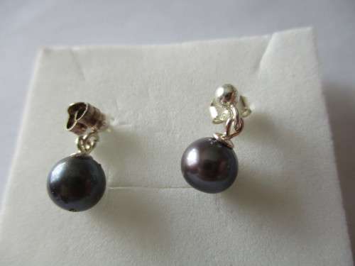 925 Sterling Silver & Cultured Pearls Earrings
