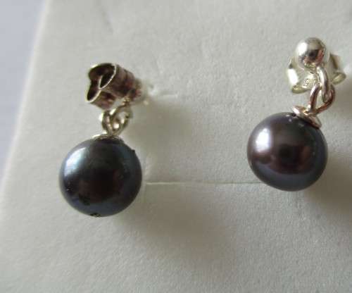 925 Sterling Silver & Cultured Pearls Earrings