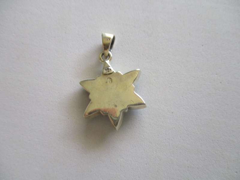 925 Sterling Silver & Genuine Turquoise Pendant
