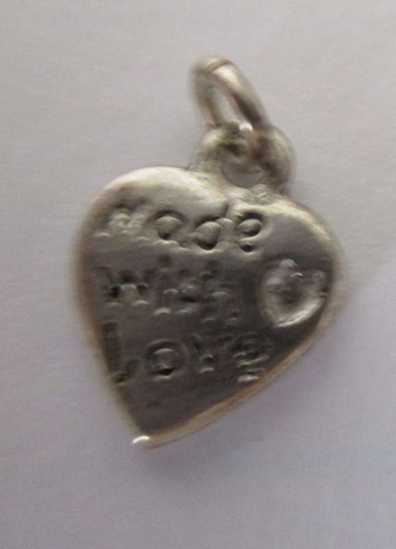 Sterling Silver `` Made with Love ` Charm