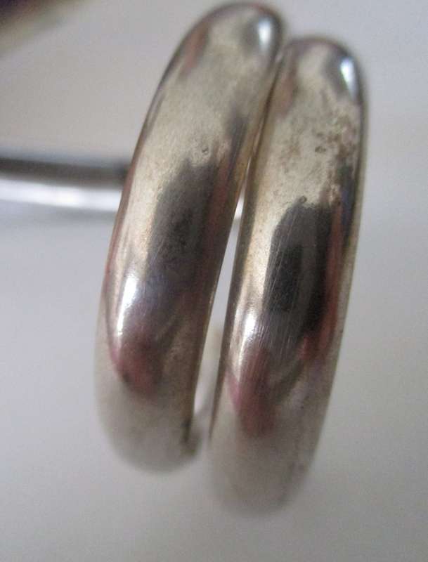 Sterling Silver Hoop  Earrings Large