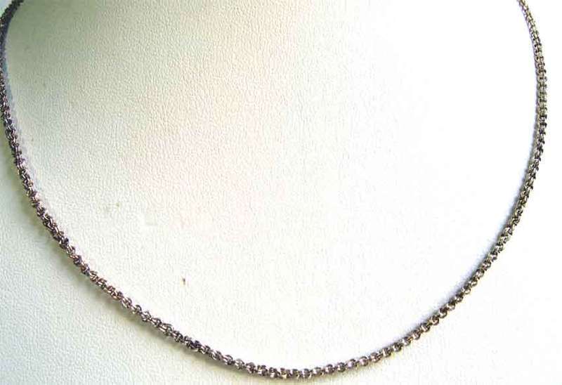 925 Sterling Silver 45 cm Long Chain [ double links]