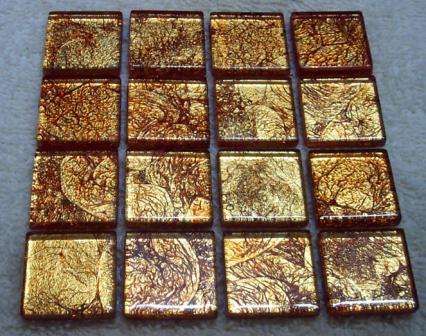 Gold Leaf Golden Orange 23 x 23 x 4 mm