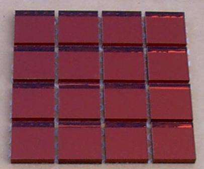 Mosaic Tiles - Mirror Red 25 x 25 x 5 mm