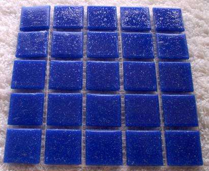 Riverglass Mosaic Tiles - Blue (Spot) 20 x 20 x 4mm