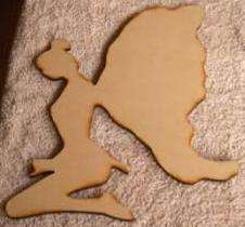 Wood FAIRY (Kneeling) 419 x 290 x 6 mm
