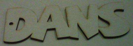 Wooden Blank " DANS " -  267 x 97 x 6 mm