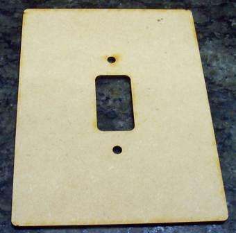 Wood Light Switch Cover (Single) 134 x 101 x 3 mm