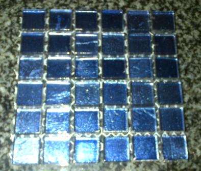 Foil Satin Blue 15 x 15 x 4 mm