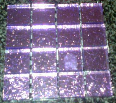 Mosaic Tiles - Crushed Ice Lilac 23 x 23 x 5 mm