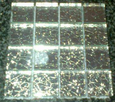 Mosaic Tiles - Crushed Ice Silver 23 x 23 x 5 mm