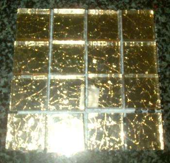 Mosaic Tiles - Crushed Ice Champagne 23 x 23 x 5 mm