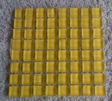 Mosaic Mini Crystal Glass Tiles - Summer Sun 10 or 11 x 4 mm