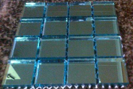 Mosaic Tiles - Mirror Aquamarine 25 x 25 x 5 mm