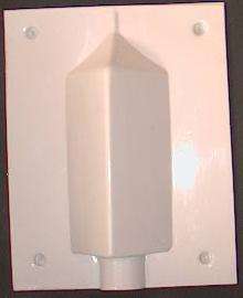 CANDLE MOULD - SQUARE POINTED 60 x 90 mm