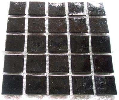 Riverglass Mosaic Tiles - Black