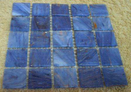 Mosaic Tiles - Star Smoke Blue Gold 20 x 20 mm