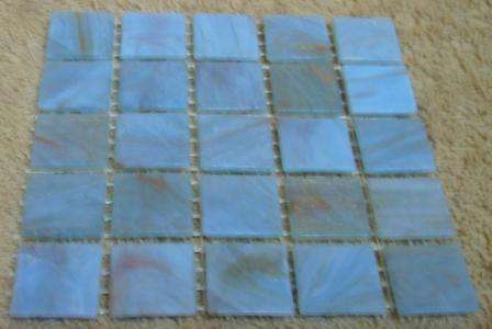 Mosaic Tiles - Star Baby Blue Gold 20 x 20 mm