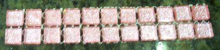Mosaic Glitter Mini Crystal Glass Tiles - Soft Pink 10 x 10 mm