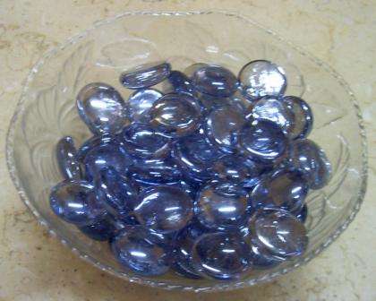 Lilac Glass Pebbles