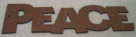 Wooden Blank " PEACE " - 300 x 95 x 3 mm