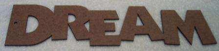 Wooden Blank " DREAM " - 350 x 95 x 3 mm