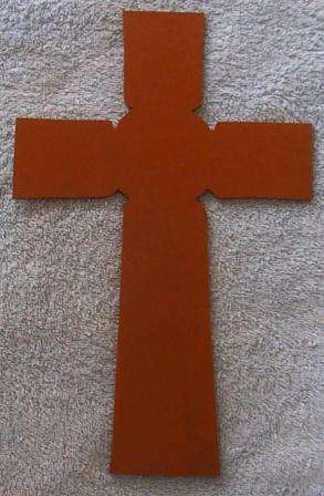 Wood Round Centre Cross 320 x 201 x 6 mm