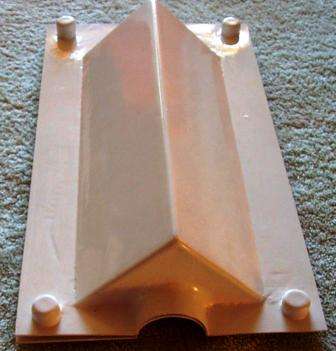 CANDLE MOULD - Square Pointed 70 x 240 mm
