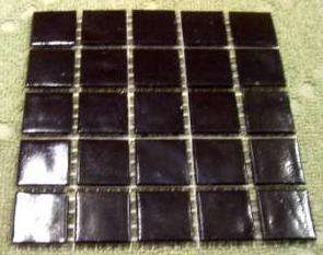 Riverglass Mosaic Tiles - Black 20 x 20 x 4mm