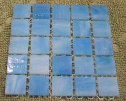 Riverglass Mosaic Tiles - Opal Artic Blue 15 x 15 x 3mm