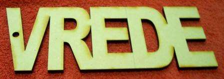 Wooden Blank " VREDE " - 245 x 95 x 6 mm