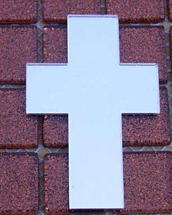 Mirror ( Finish ) Cross 50 x 74 x 2 mm