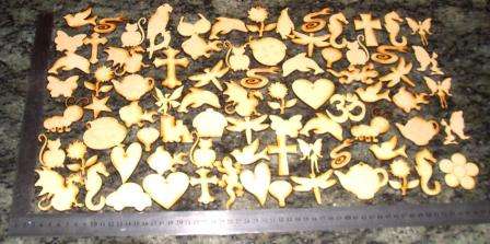 Mix - Wooden Cut Outs ( Decorate Yourself )