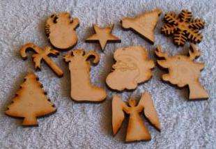 Mix Christmas - Wooden Cut Outs ( Decorate Yourself )