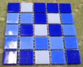 Riverglass Mosaic Tiles - Dark Blue Mix 20 x 20 x 4mm