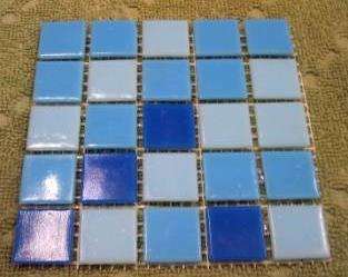 Riverglass Mosaic Tiles - Light Blue Mix 20 x 20 x 4mm