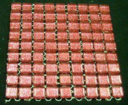 " Glitter " Mosaic Mini Crystal Glass Tiles - Apricot 10 or 11 x 4 mm