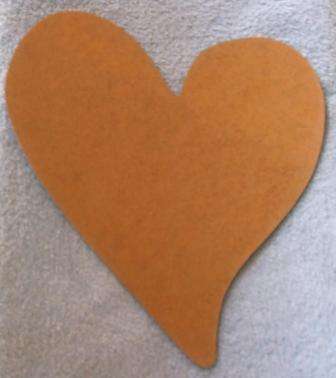 Wood Heart Fancy ( Large )  431 x 279 x 6  mm