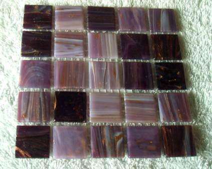 Mosaic Star Mix Purple Tiles - 20 x 20 x 4 mm