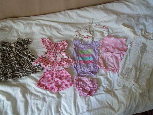 A lot of summer girls clothes