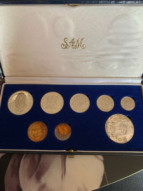 1985 RSA Short Proof Set Sam Box