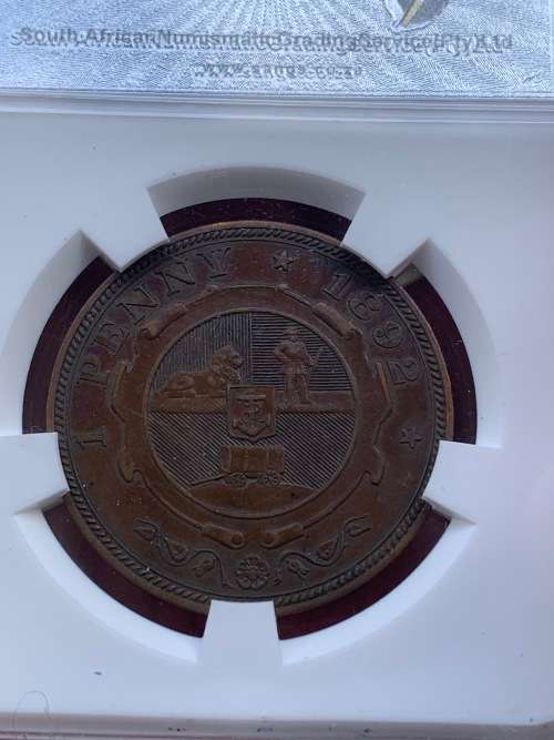 1892 ZAR Penny AU 50 BN [scares date]
