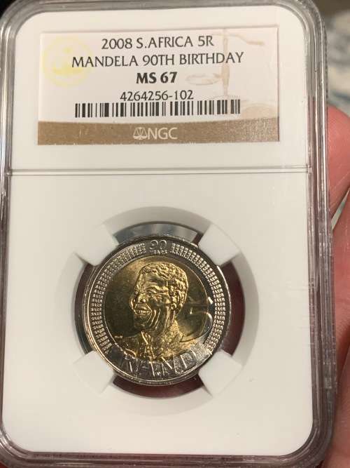 2008 Mandela 90th Birthday MS67 NGC